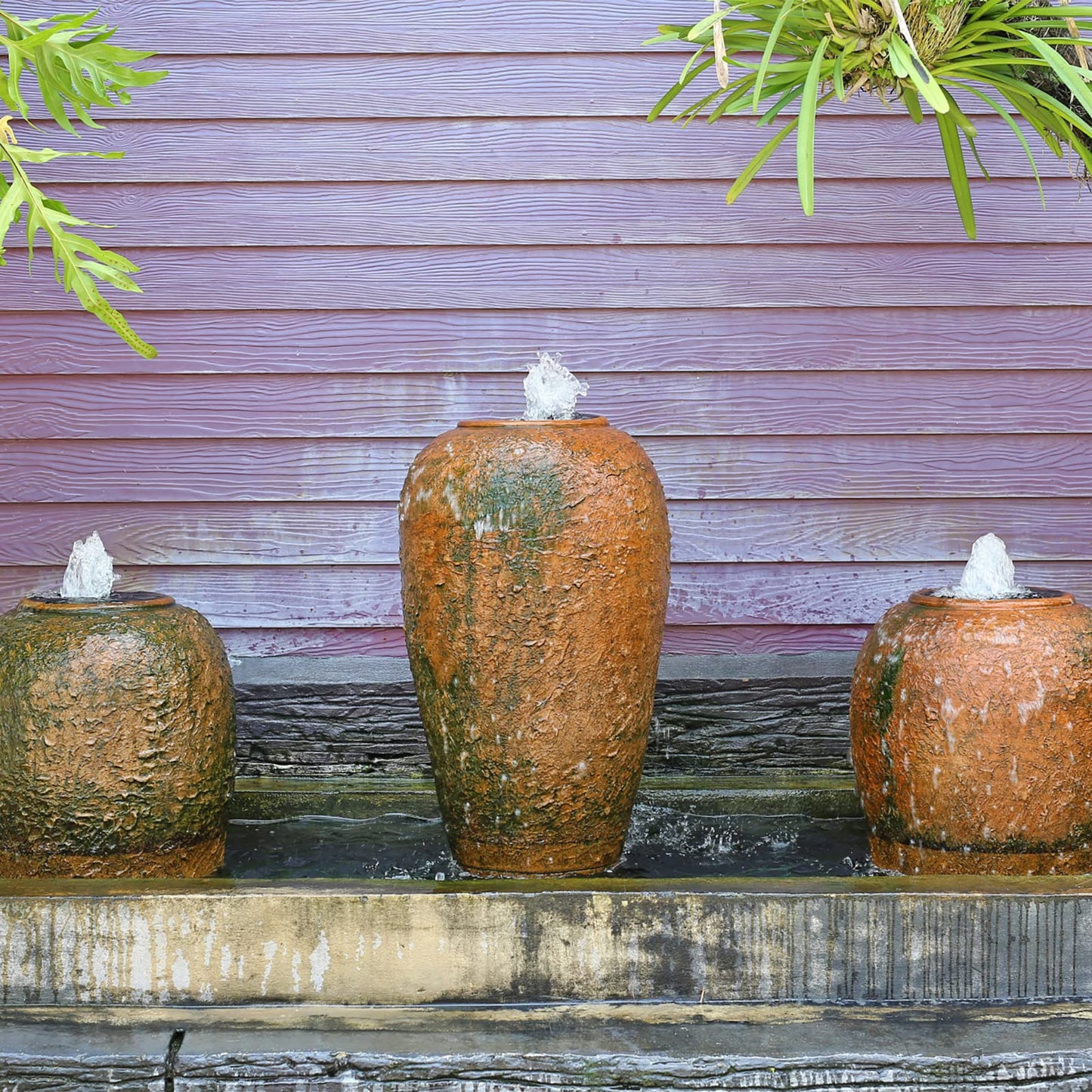 BARST Submersible Water Feature Pump,12V AC 450L/H Fountain Pump with 10m Power Cord & LED Light Ring for Aquarium, Pond, Birdbaths, Fish Tank JR-450LV