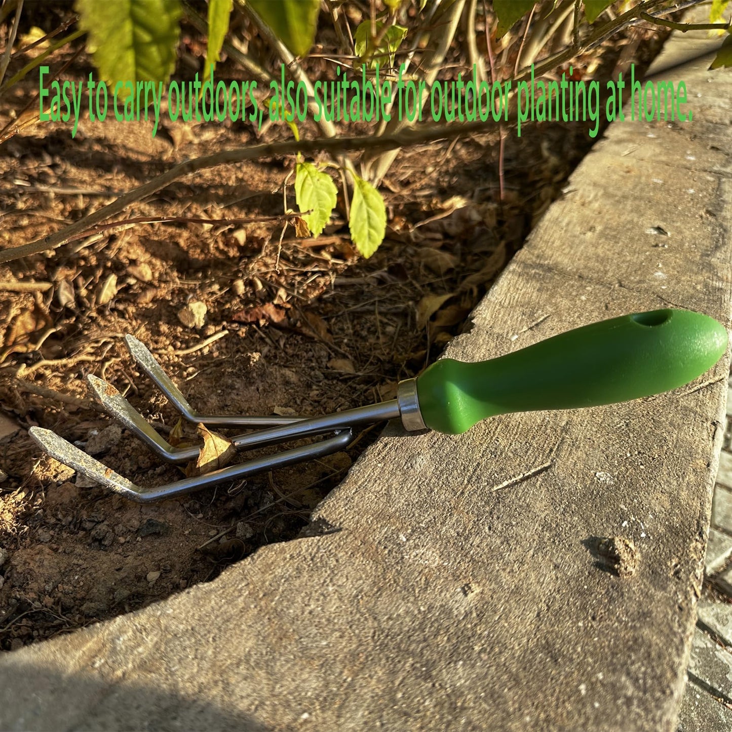 Sturdy Cultivator hand rake Rust Resistant Ergonomic Grip Perfect Tool For Gardening, Weeding, Transplanting And Digging In Garden Beds