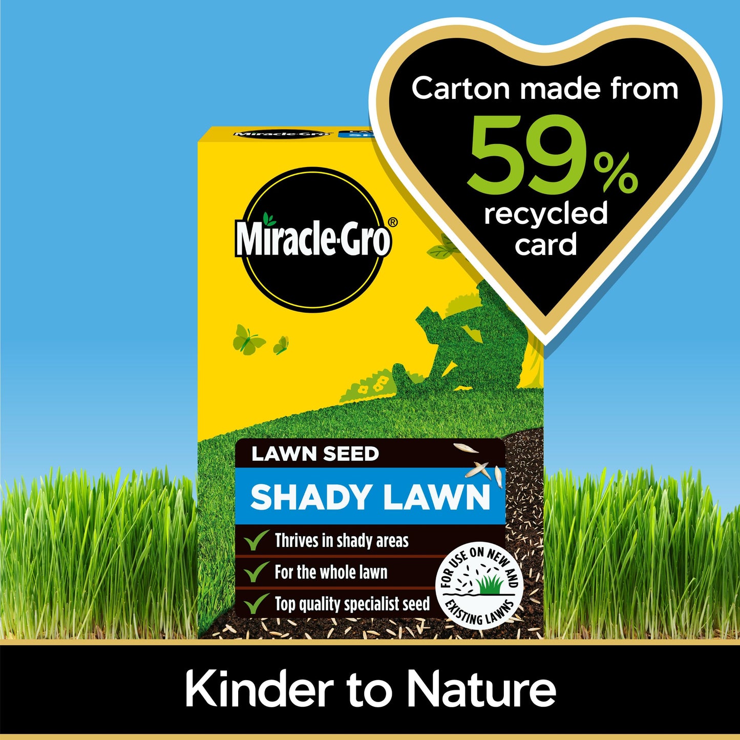 Miracle-Gro EverGreen Shady Lawn Seed 420 g - 14 m2