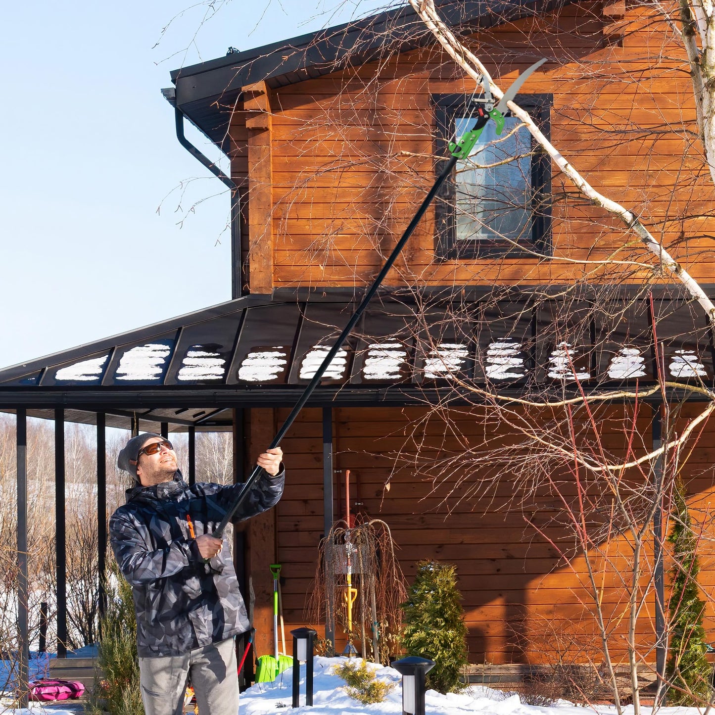 BARGAINS-GALORE Ratchet Tree Lopper & Telescopic Pole Saw - Pruning, Cutting Branches, Telescopic for Hard to Reach Places, Gardening | Professional Precise Cutting | Garden Hand Tool