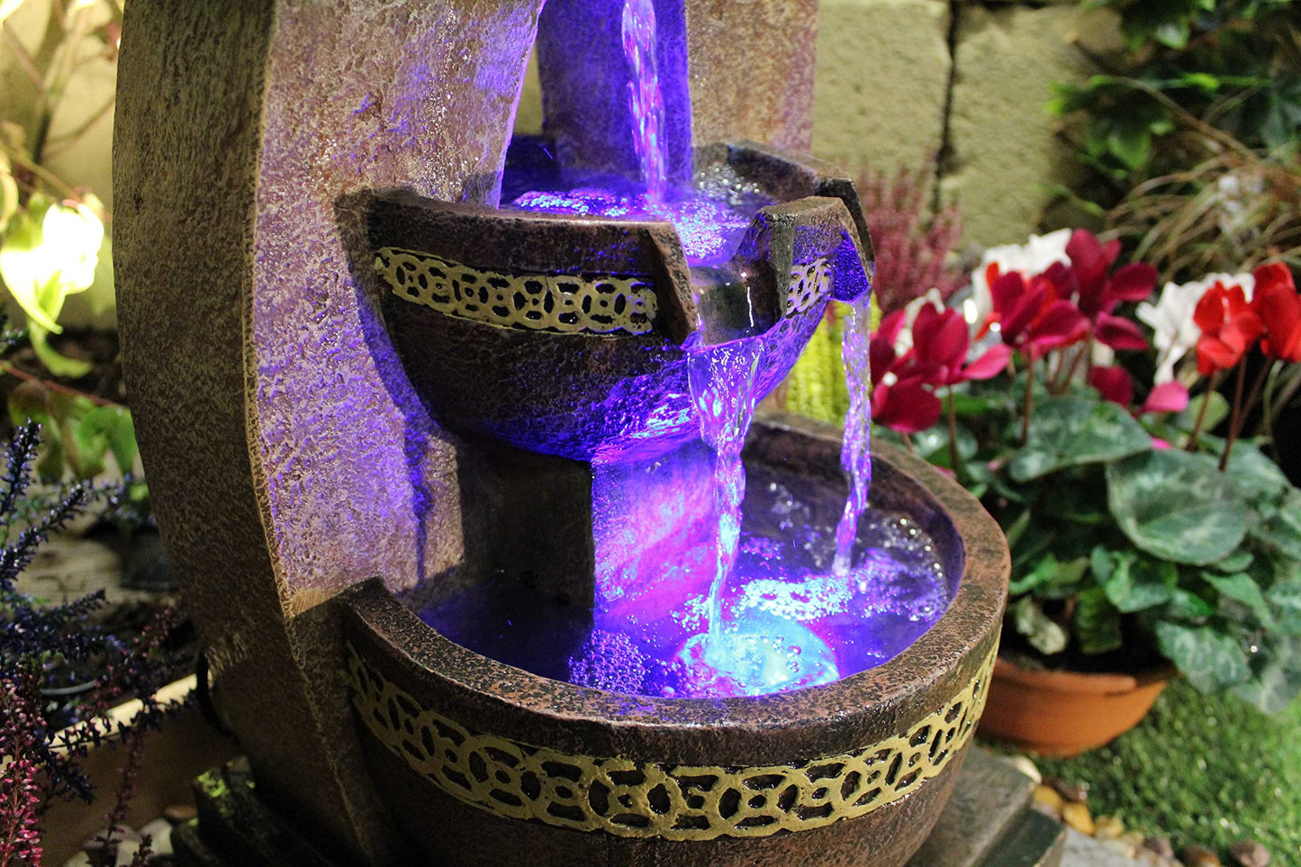 Tranquility Kanthoros Mains Powered Water Feature With Delux Care Kit,Waterfall, Water Fountain, Garden Decoration, Garden Feature