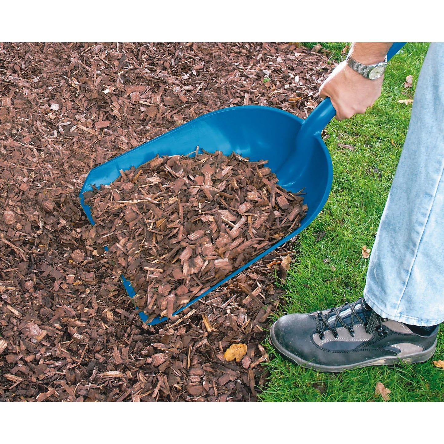 Draper Expert 1150 x 345 mm Multi-purpose Shovel | Heavy Duty Plastic Hand Tool | Polypropylene Multifunctional Gardening Shovel | Y-dee Handle | 19174