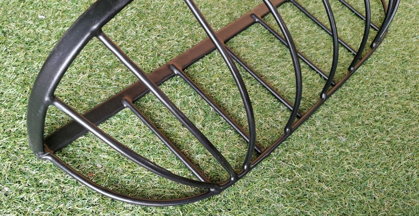 2 x 24 Inch Wall Trough Planter Black Wrought Iron Wall Mounted Garden Flower Basket