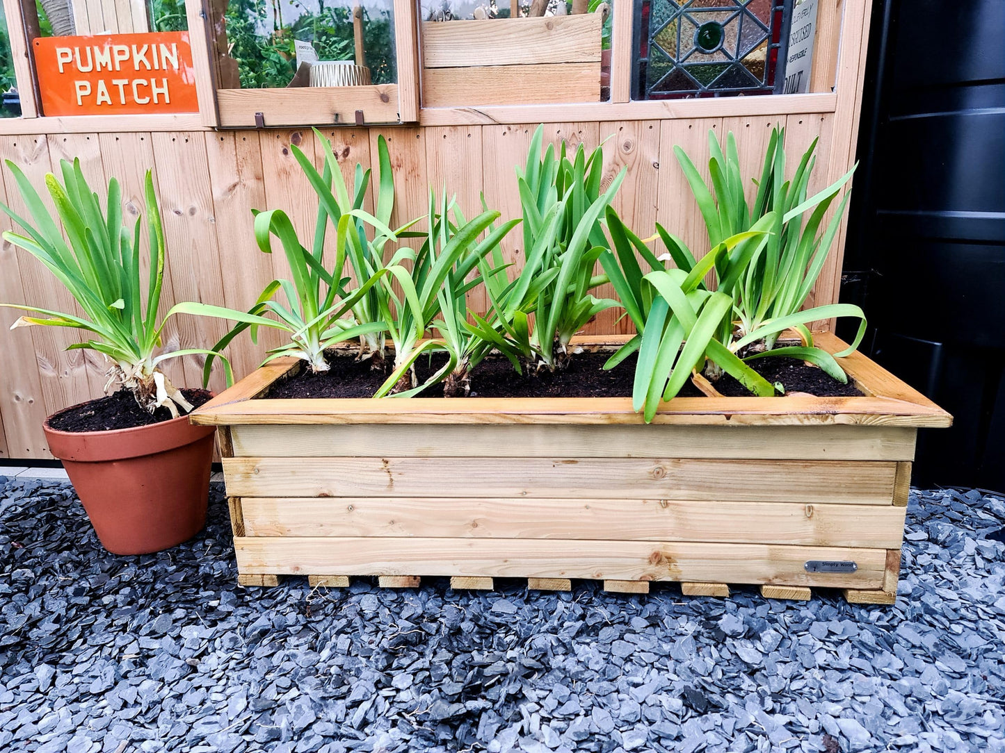 Simply Wood Signature Tanilised Trough Wooden Garden Planter – Extra Large Plus – Sale!!