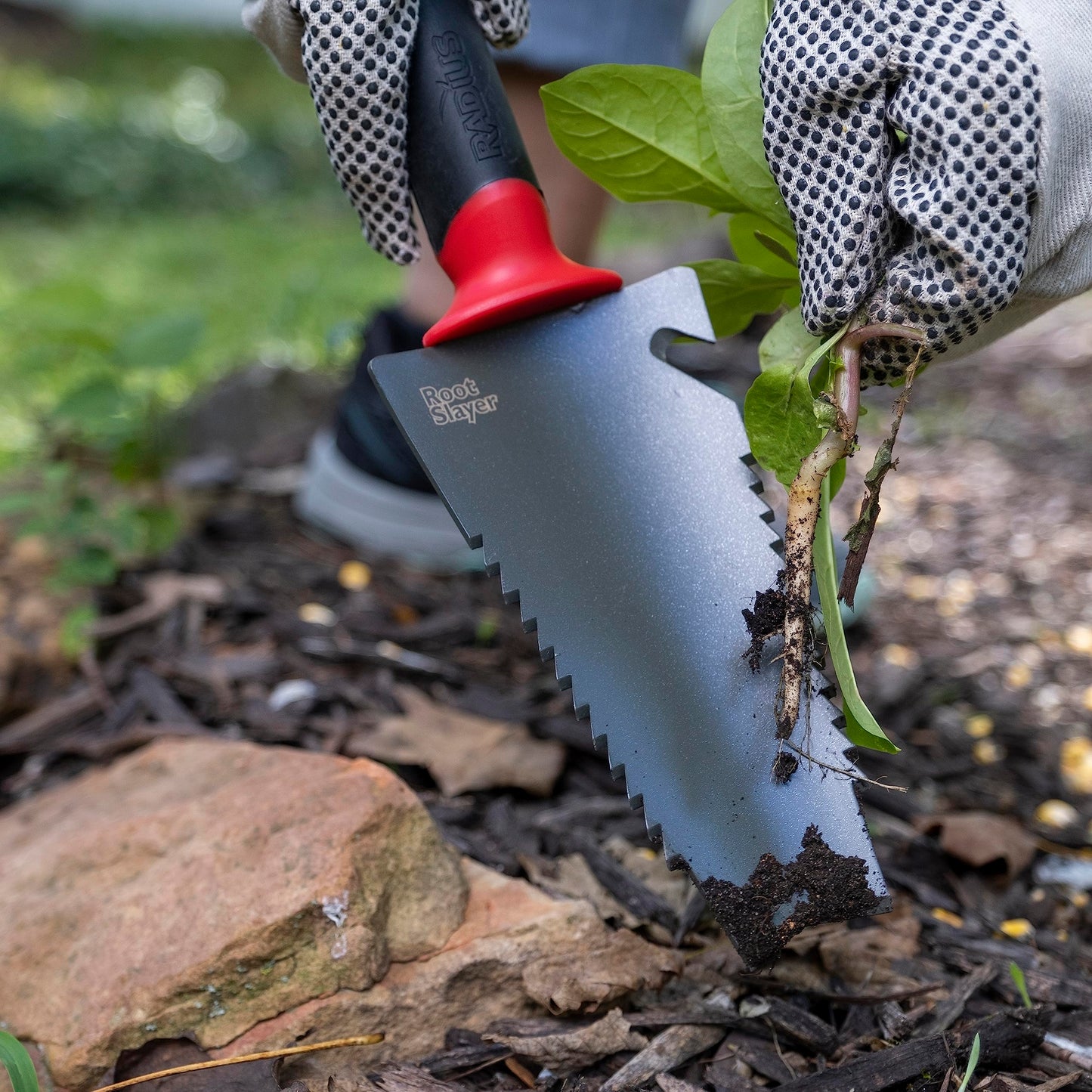 Radius Garden Root Slayer Carbon Steel Hand Shovel, Red, Trowel