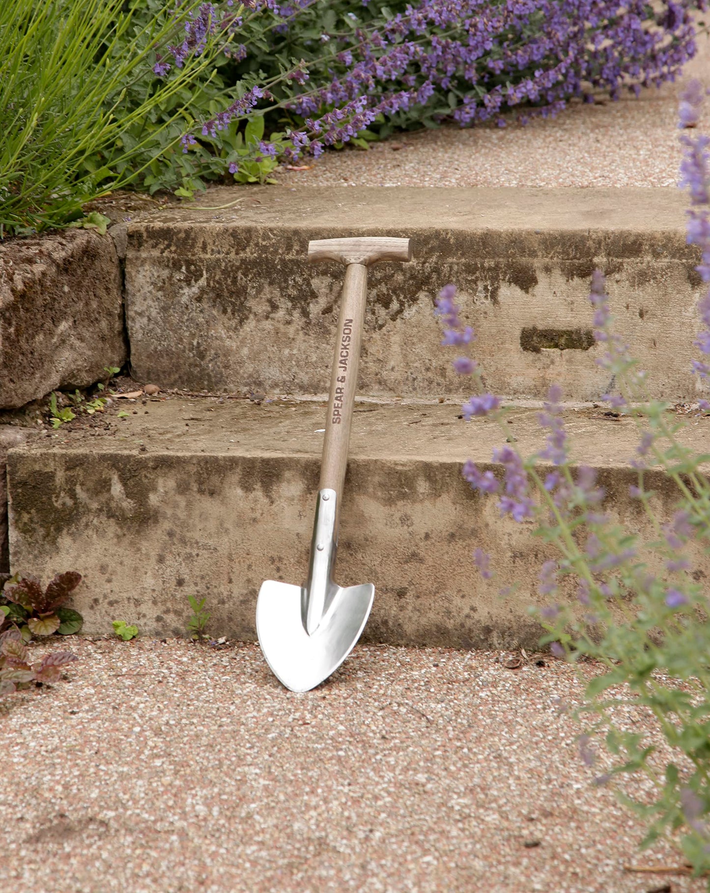 Spear & Jackson 4750FS Traditional Stainless Flower Spade, Brown