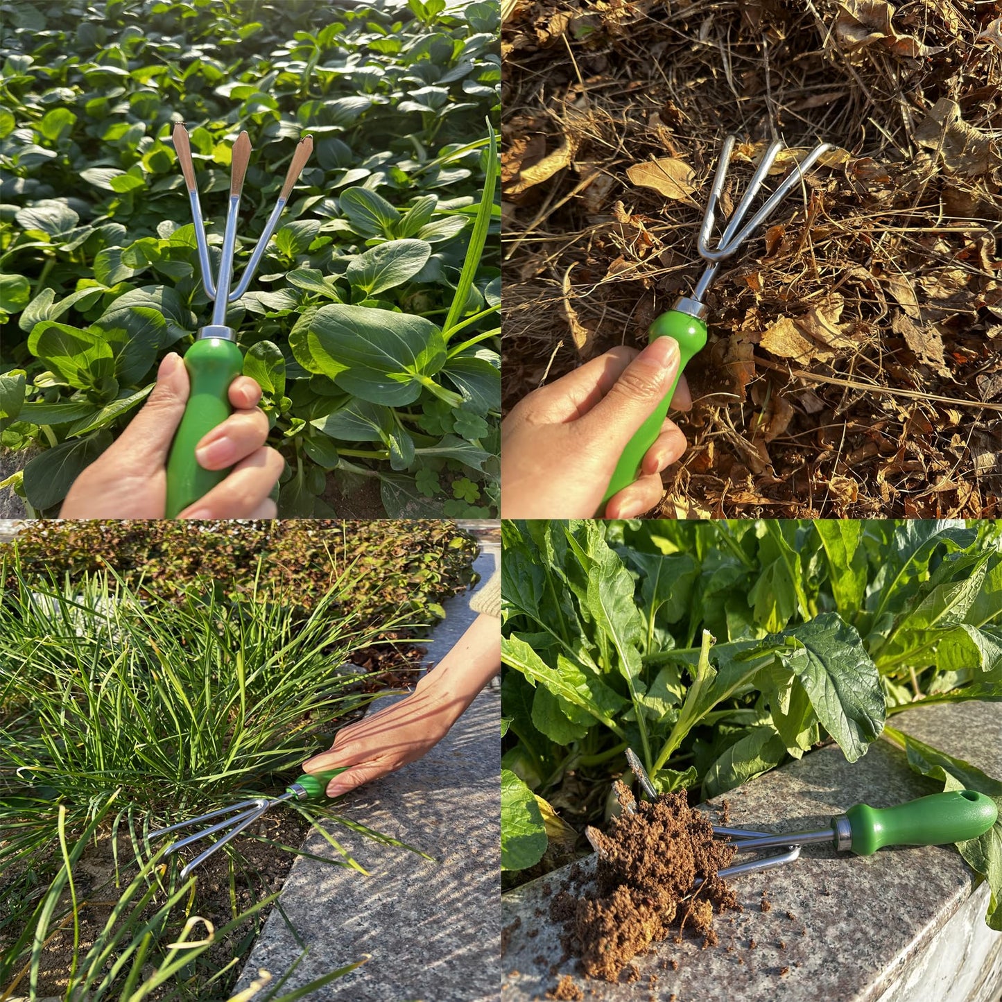 Sturdy Cultivator hand rake Rust Resistant Ergonomic Grip Perfect Tool For Gardening, Weeding, Transplanting And Digging In Garden Beds