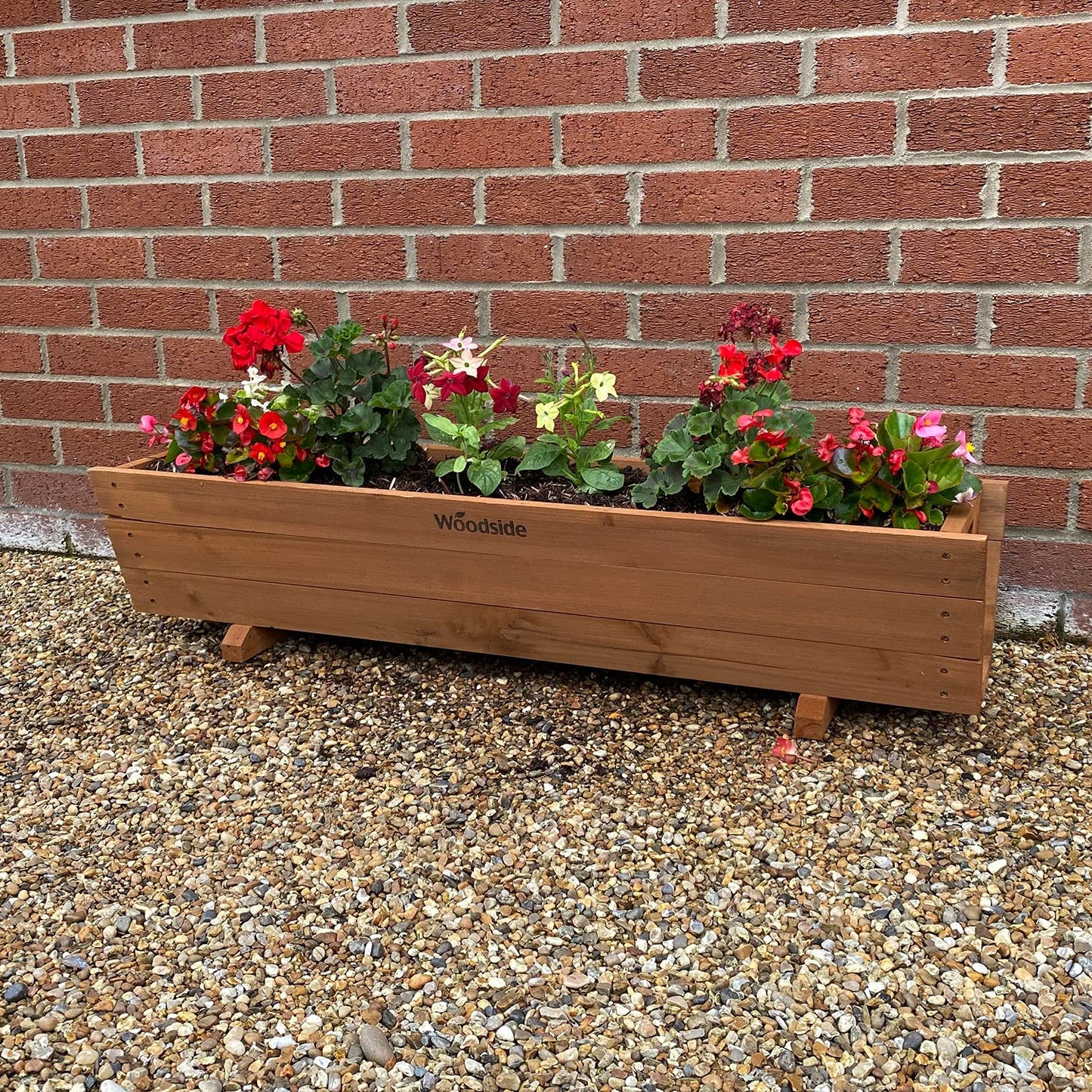 Woodside Wooden Garden Planter Plant/Flower Trough Container Box