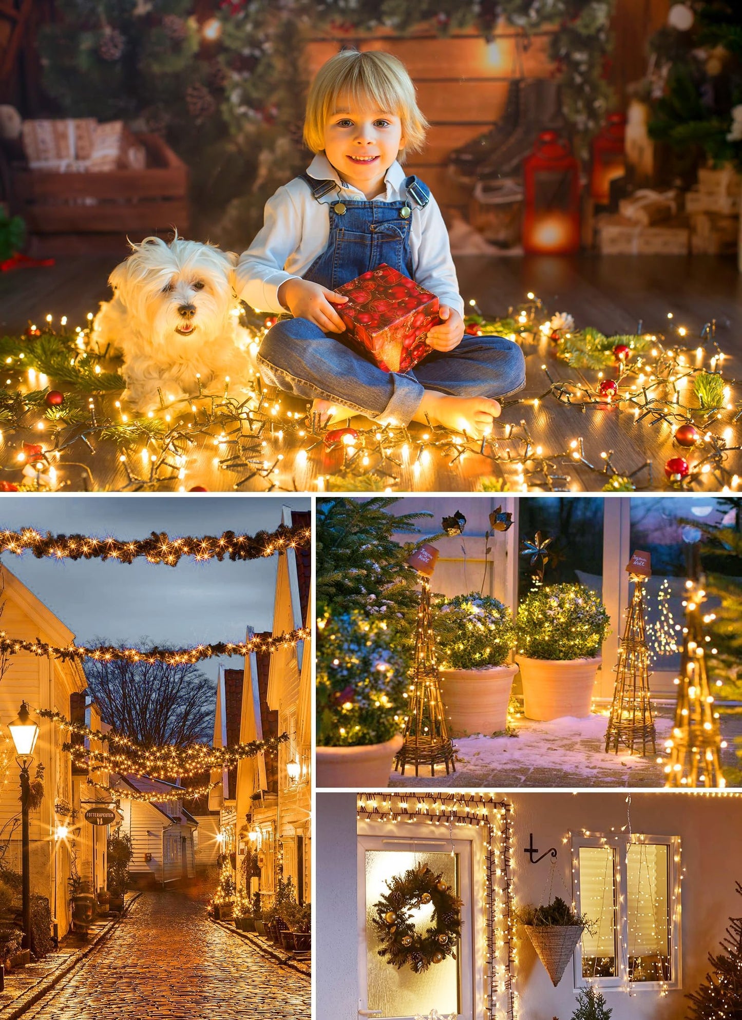 Solar String Lights Outdoor, Extra Long 72FT 200 LED Solar Powered Lights with 8 Lighting Modes, Waterproof Patio Lights, String Lights for Outside Tree Balcony Gazebo, Warm White