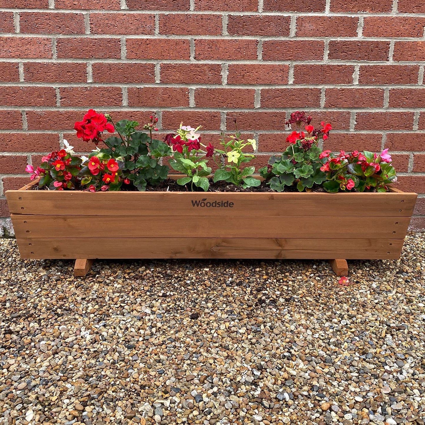Woodside Wooden Garden Planter Plant/Flower Trough Container Box