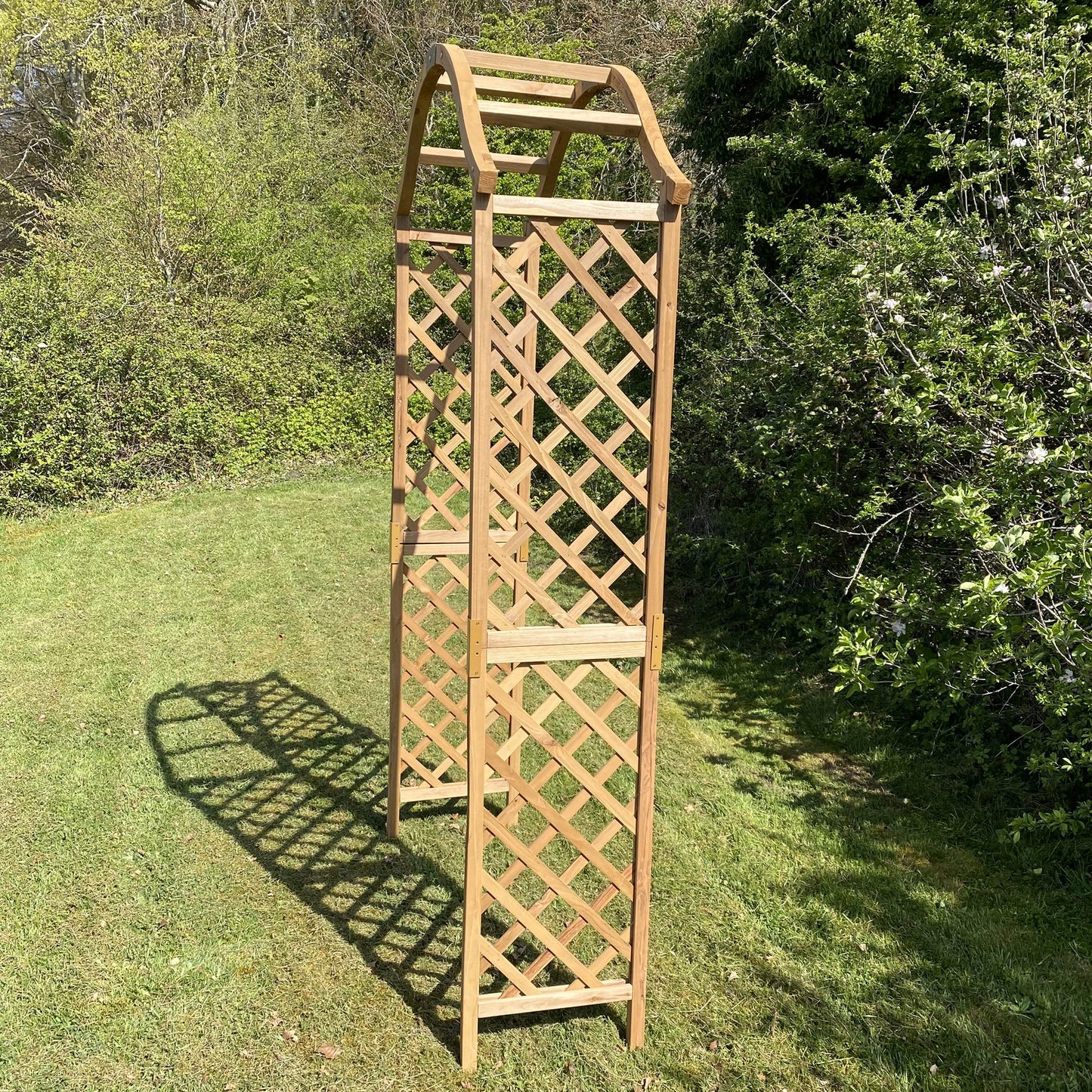 Selections GFH798 Wooden Garden Arch with Curved Top (Tan)