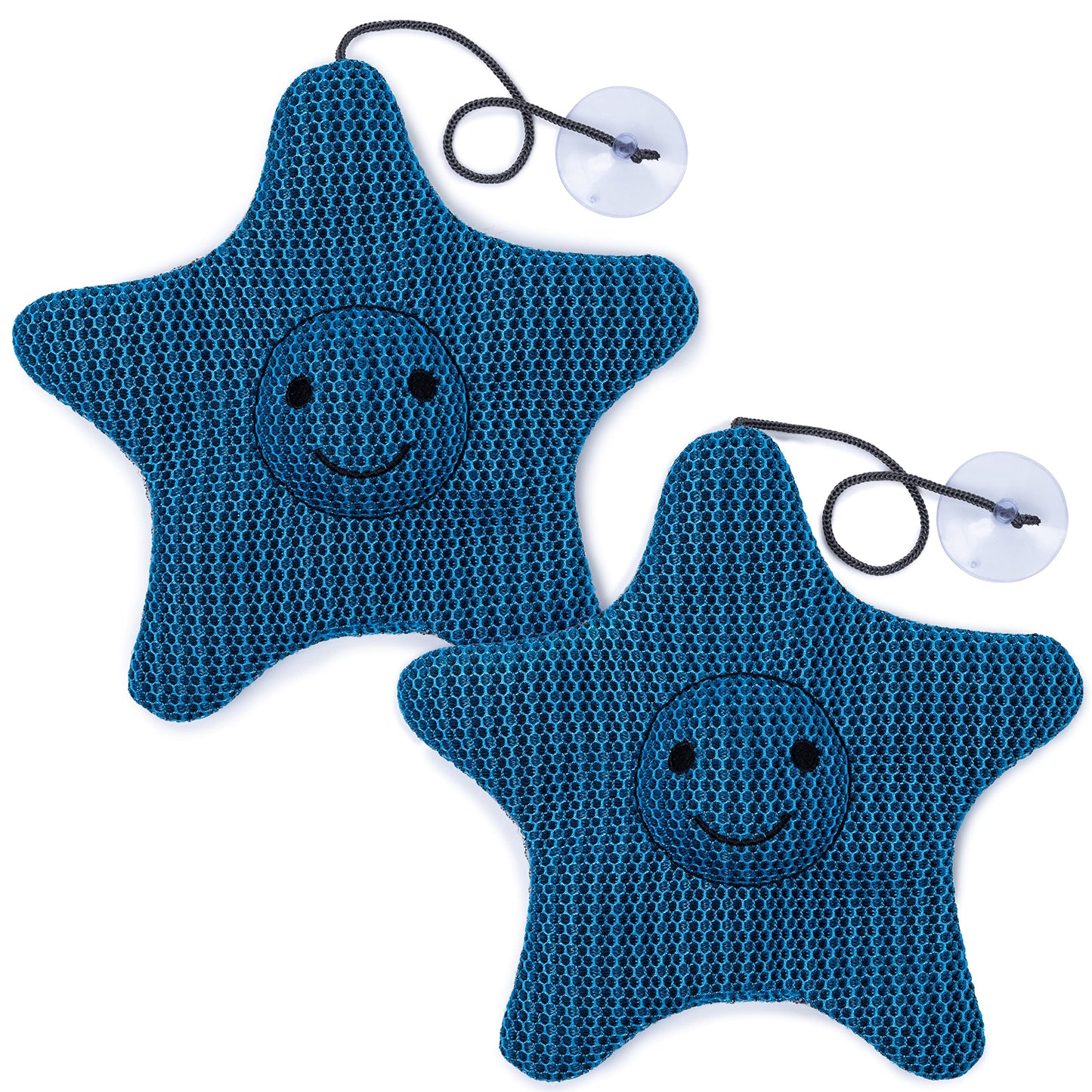 Hot Tub Scum Absorber Stars – 3D Honeycomb Mesh Oil Absorbing Sponges for Scum – 2 Washable Pool & Spa Defoamers for Hot Tub – Hot Tub Accessories for Adults by Star Splash, 10x10 In., 25x25 Cm