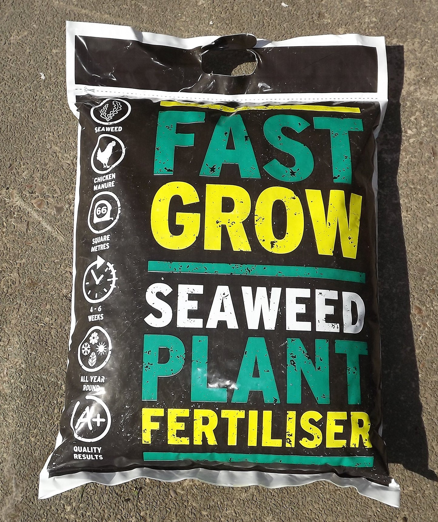 WOOTONG Best4Garden Organic Fast Grow Seaweed Plant Fertiliser/Chicken Manure mix (10kg) - Multi-purpose Fertiliser - Increases Crop Yield by Up to 30% - Easy to Use - Amazing Results