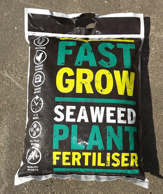 WOOTONG Best4Garden Organic Fast Grow Seaweed Plant Fertiliser/Chicken Manure mix (10kg) - Multi-purpose Fertiliser - Increases Crop Yield by Up to 30% - Easy to Use - Amazing Results