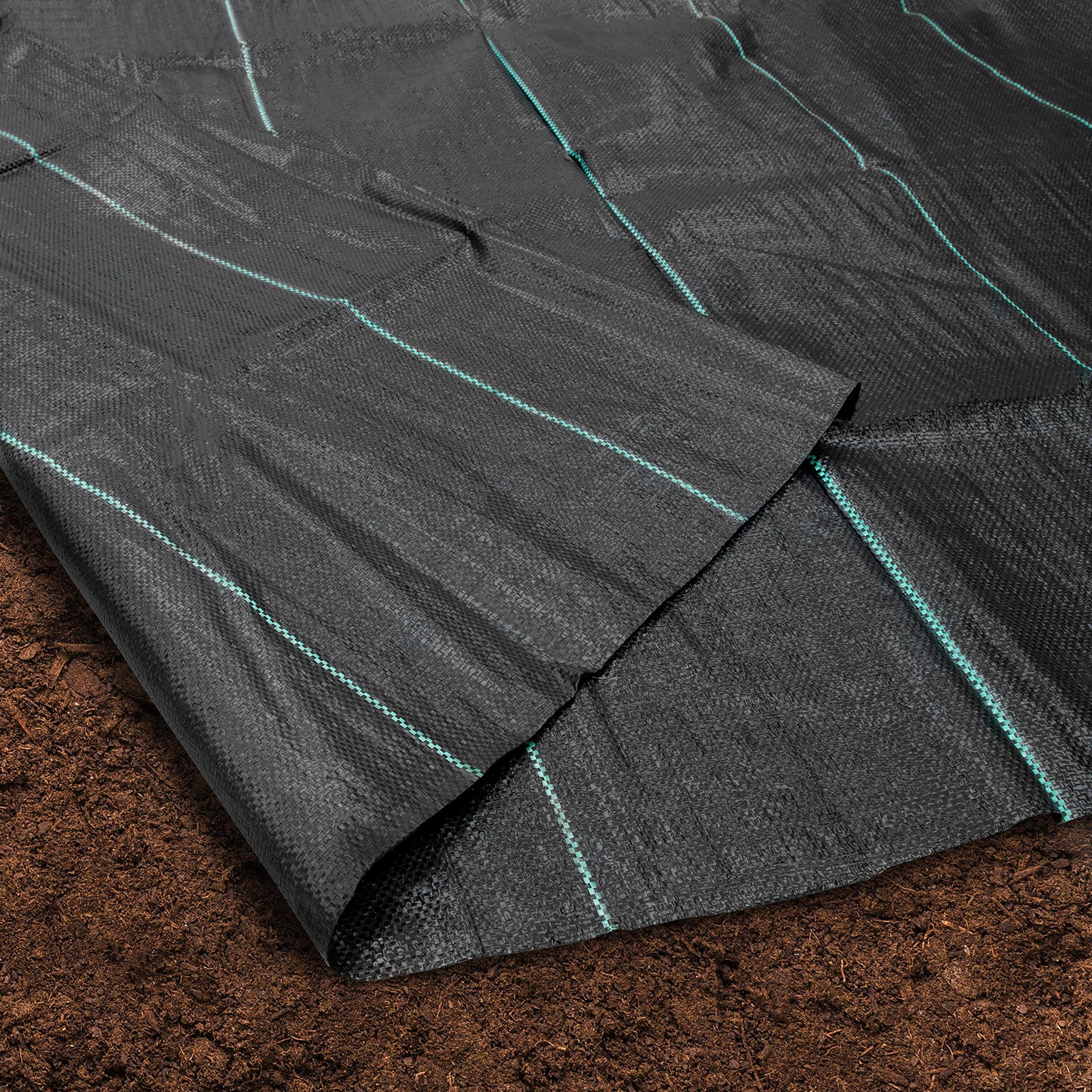 GardenKraft 10079 Heavy Duty Weed Control Fabric / 20m Coverage From 1 Individual 10m x 2m Barrier Roll / Multi-Purpose Garden Landscaping Ground Cover