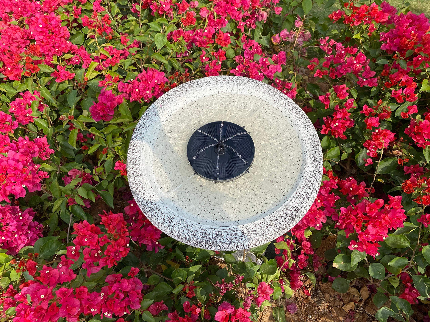 Jsdoin Solar Fountain Pump,Solar Powered Water Features with 7 Nozzles for The Garden, Floating Solar Pond Pump for Bird Bath,Pool, Patio,Pond and Fish Tank