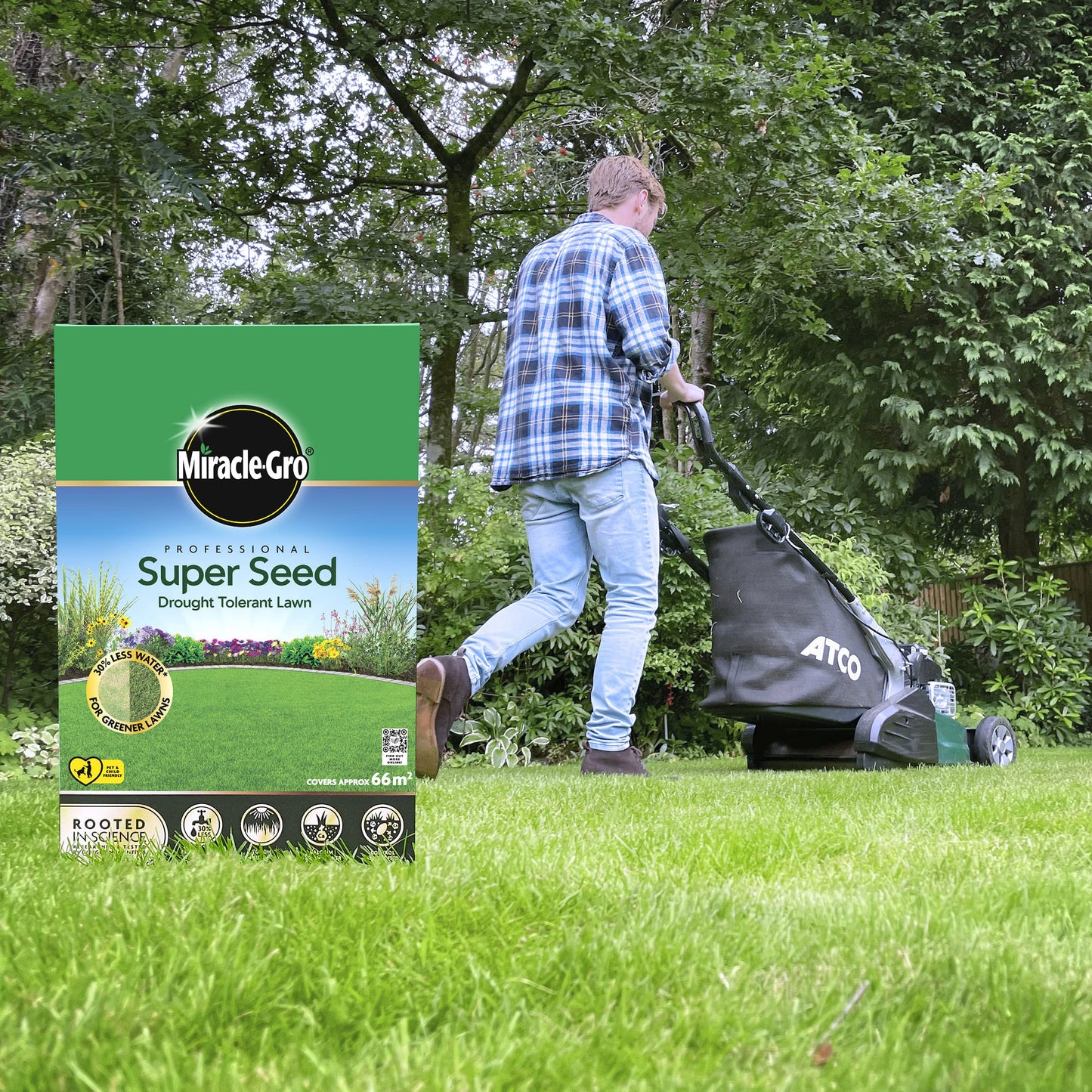 Miracle-Gro Professional Drought Tolerant Lawn Seed, 33 m2