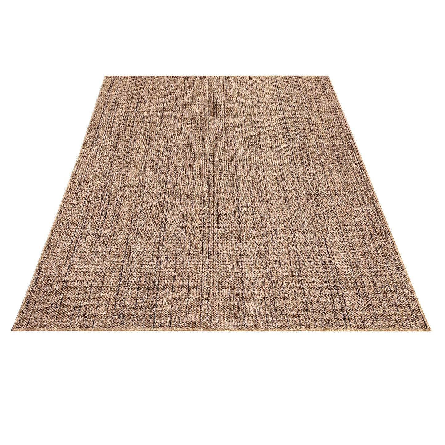 Outdoor Rug For Garden Area Rug Living Room Kitchen Rug Machine Washable Aztec Pattern Monochrome, Size:80x150 cm, Colour:Beige