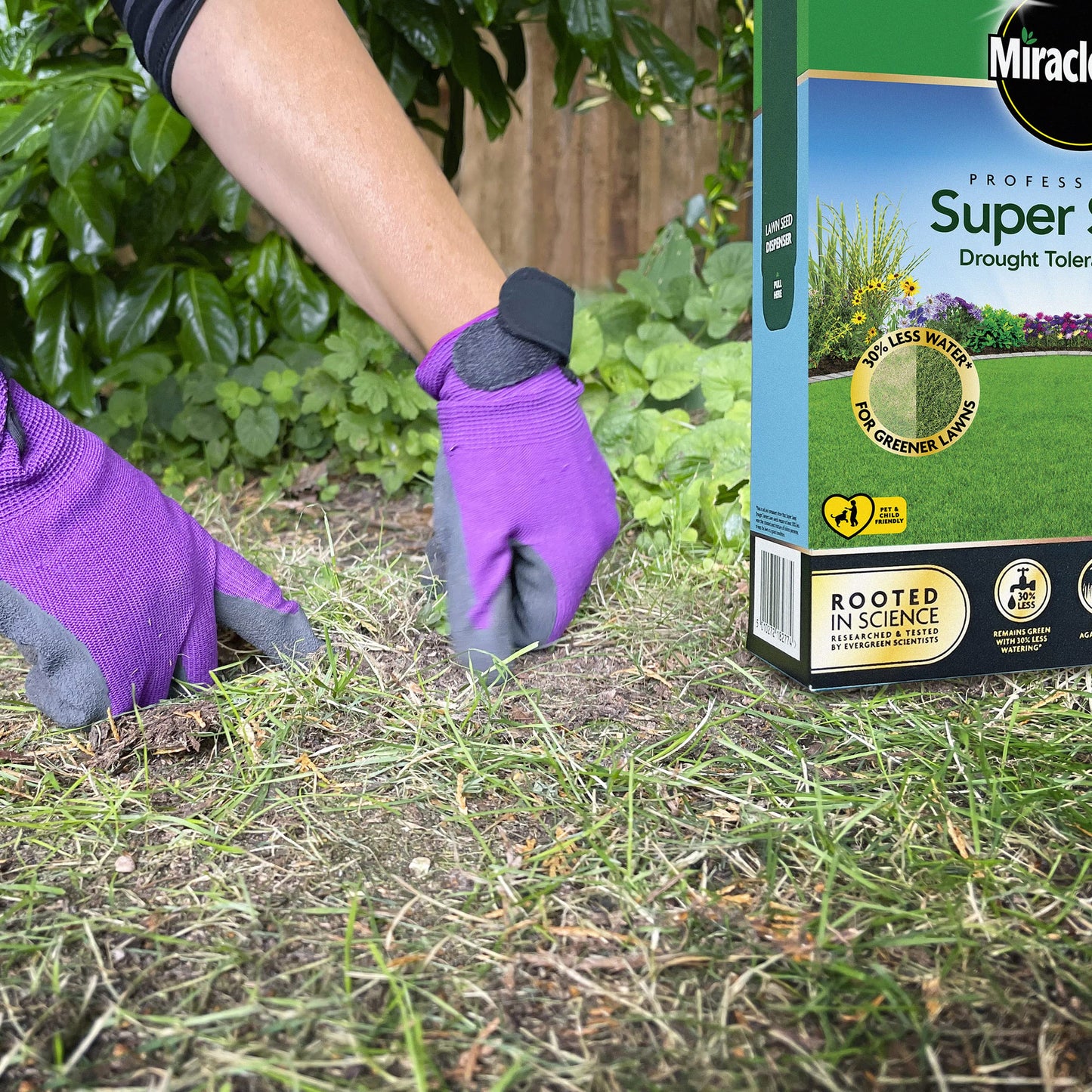 Miracle-Gro Professional Drought Tolerant Lawn Seed, 33 m2
