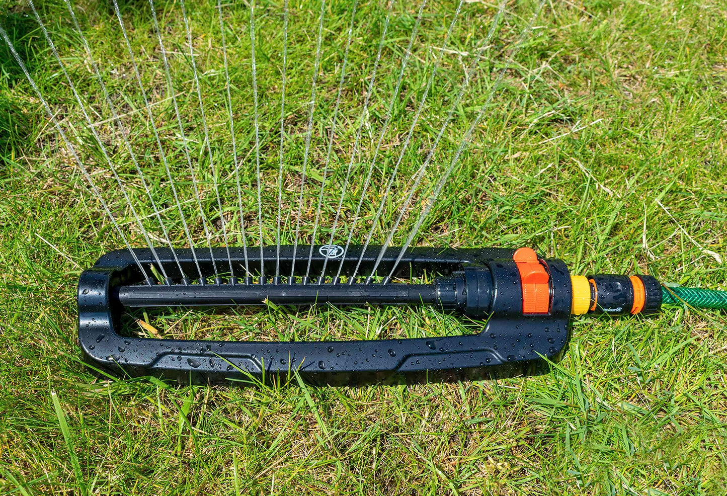 Lawn/grass/garden watering/irrigation oscillating Bar Sprinkler,Easy Adjustment and Oscillating,standard universal click hose connection