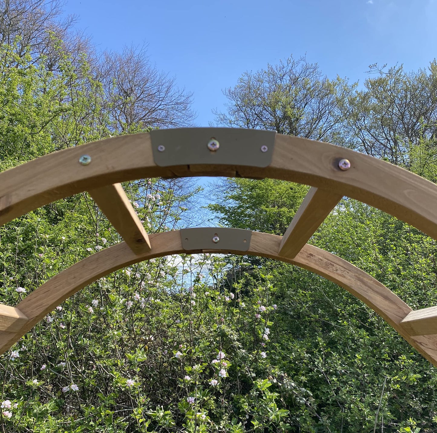 Selections GFH798 Wooden Garden Arch with Curved Top (Tan)