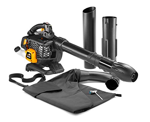 McCulloch GBV 322 VX Petrol Leaf Blower/Garden Vacuum: 800 W Engine, 45 Litre Vac Bag Capacity, 370 km/h, Full Anti-Vibration System, Cruise Control, Soft Start Function