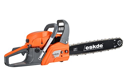 eSkde CS62-S7 62cc Petrol Chainsaw with 20" Bar and Chain 2 Stroke, Orange