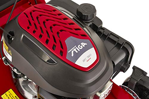 Mountfield HP41 Petrol Lawnmower, Hand-propelled, 39cm cutting width, 123cc ST120 Autochoke petrol engine, Up to 250m², Includes 40L grass collector