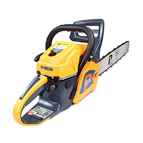 P1PE 62cc Petrol Chainsaw, 2 Year Year Warranty, 20-Inch Cutting Bar, 2 Chains, Carry Bag, Chain File & Fuel Mixing Bottle, Chainsaw Petrol, 2 Stoke Chainsaw, Multi-Tool Kit, Wood Saw, Tree Saw