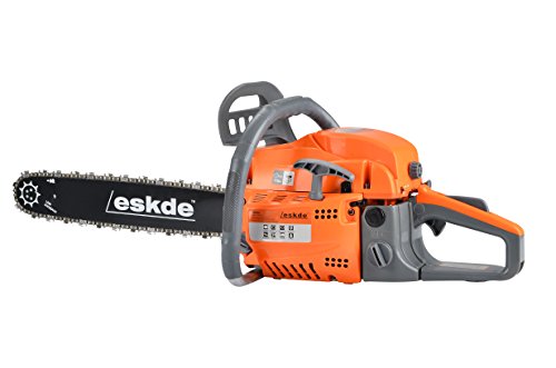 eSkde CS62-S7 62cc Petrol Chainsaw with 20" Bar and Chain 2 Stroke, Orange