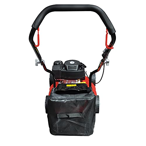 RocwooD Petrol Lawnmower Push 16" 132cc Mower Plus FREE Oil 39cm 390mm Cutting Width OHV Engine Mower Foldable Handles 35 Litre Grass Collector 2 Year Warranty Red
