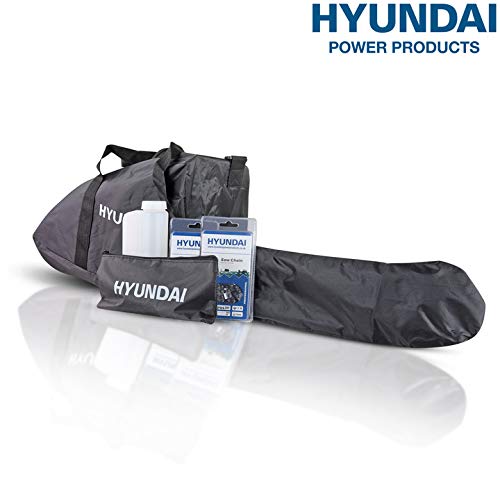 Hyundai Petrol Chainsaw, 62cc 20”, 2-Stroke, Wood Saw / Cordless Chainsaw, 20'' Cutting Bar with 3 Year Hyundai Warranty