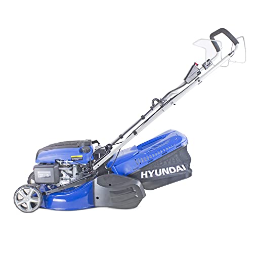 Hyundai Petrol Lawnmower, 139cc, 420mm Cordless Lawn Mower with large 45 Litre Grass & 3 Year Warranty
