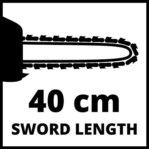 Einhell 4501720 GH-EC 2040 2000W Electric Chainsaw with Tool-Free Chain Tensioning, Black, Red, 27.5 cm*53.0 cm*21.5 cm