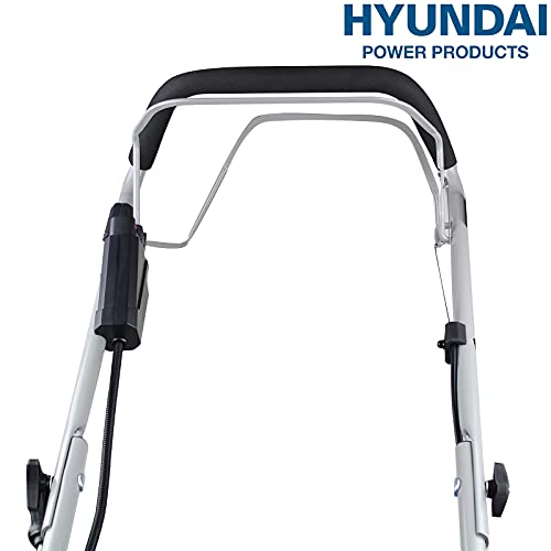 Hyundai Self Propelled Electric 17" 43 cm 430mm Petrol Lawn Mower Plus 600ml Free Engine Oil, 3 Year Warranty, Blue