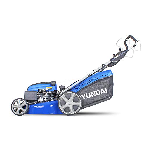 Hyundai Self Propelled Petrol Mower, 20"/51cm, 196cc Electric-Start Petrol Lawnmower with 3 Year Warranty