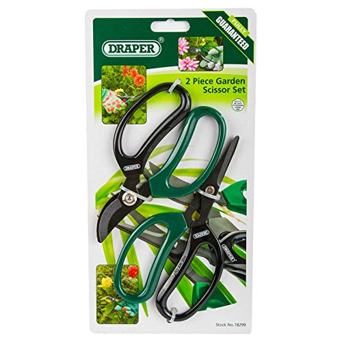 Draper 18299 Garden Scissors, Precision Pruning Floristry, Pack of 2