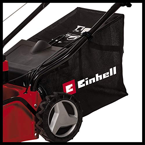 Einhell 3404821 Petrol Lawn Mower (1.2 kW, 1 Cylinder 4-Stroke Engine (OHV), 7-Level Central Cutting Height Adjustment 25 - 60 mm, Disengageable Rear-Wheel Drive), 100.0 cm*123.0 cm*51.0 cm