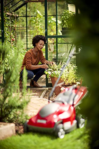 Mountfield Princess 34 Electric Lawnmower, 34cm cutting width, 1400W, Up to 50m², Includes 35L grass collector