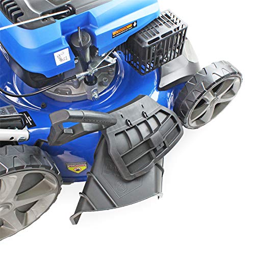 Hyundai 196cc Petrol Lawnmower, 20" 51cm 4 Stroke, Self Propelled Lawn Mower, Easy Starting with Six Cutting Heights, 70L Grass Bag & 3 Year Warranty