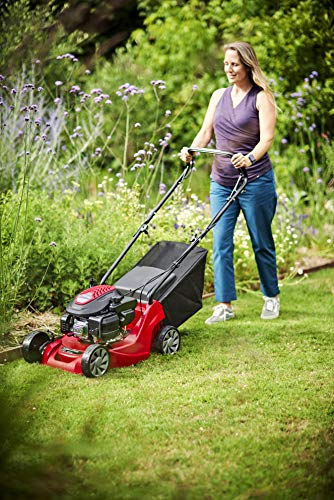 Mountfield HP41 Petrol Lawnmower, Hand-propelled, 39cm cutting width, 123cc ST120 Autochoke petrol engine, Up to 250m², Includes 40L grass collector