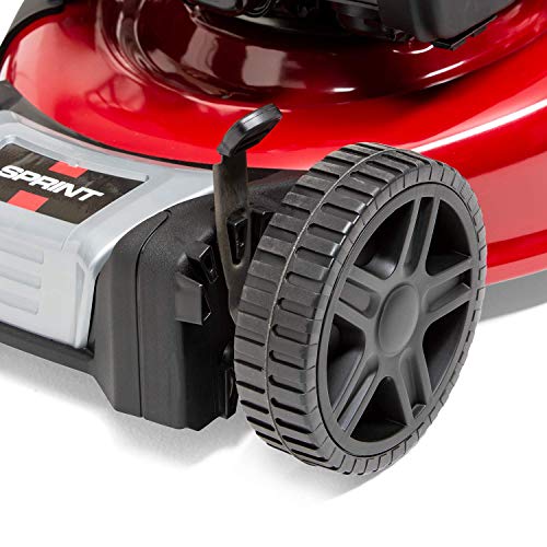 Sprint 460SP Self-Propelled Petrol Lawn Mower 46cm (18"), Briggs & Stratton 500E Series 140cc Engine, Dark Red