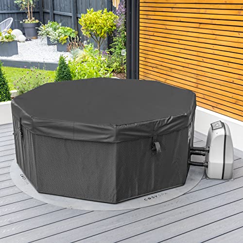CosySpa Deluxe Rigid Foam Hot Tub Spa [2022 Model] | 4-6 People | Quick Heating Outdoor Bubble Spa – 6 Person Hot Tub | Energy Saving Tub - Optional Filters & Cover (Rigid Hot Tub, No Cover)