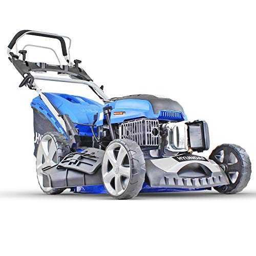 Hyundai Self Propelled Petrol Mower, 20"/51cm, 196cc Electric-Start Petrol Lawnmower with 3 Year Warranty