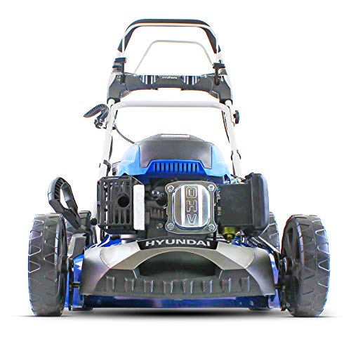 Hyundai Self Propelled Petrol Mower, 20"/51cm, 196cc Electric-Start Petrol Lawnmower with 3 Year Warranty
