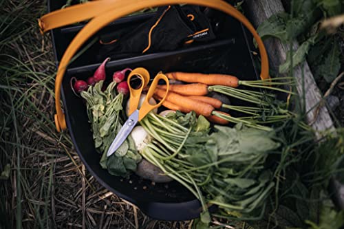 Fiskars Universal Scissors S92, Length: 18 cm, Stainless steel blade/plastic handles, Classic, Orange, 1000555