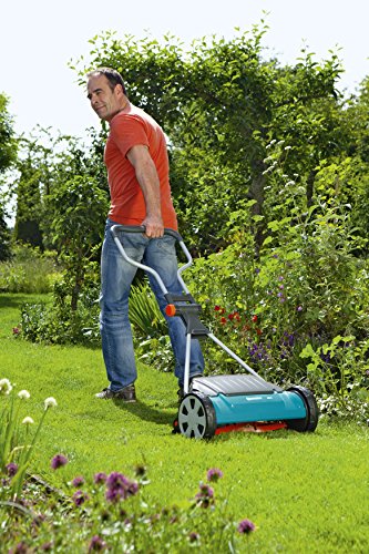 GARDENA Comfort reel mower 400 C: Hand lawn mower with 40 cm working width of up to 250 m² lawn blade roll made of quality steel, non-contact cutting technique (4022-20)