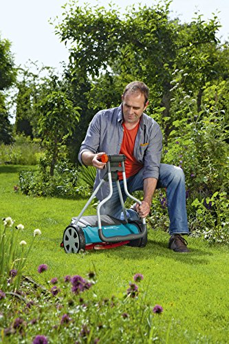 GARDENA Comfort reel mower 400 C: Hand lawn mower with 40 cm working width of up to 250 m² lawn blade roll made of quality steel, non-contact cutting technique (4022-20)