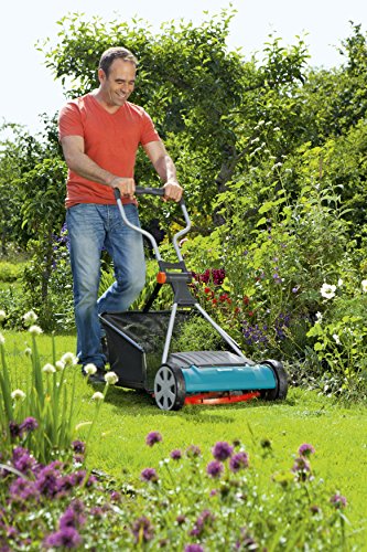 GARDENA Comfort reel mower 400 C: Hand lawn mower with 40 cm working width of up to 250 m² lawn blade roll made of quality steel, non-contact cutting technique (4022-20)