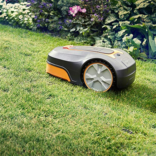 Lawnmaster L10 Robot Lawnmower 20V Max | Auto Charging Robotic Lawn Mower with 2.0Ah Lithium-Ion Battery for Lawns up to 400m² | 18cm Cut Width & 20-60mm Cutting Heights